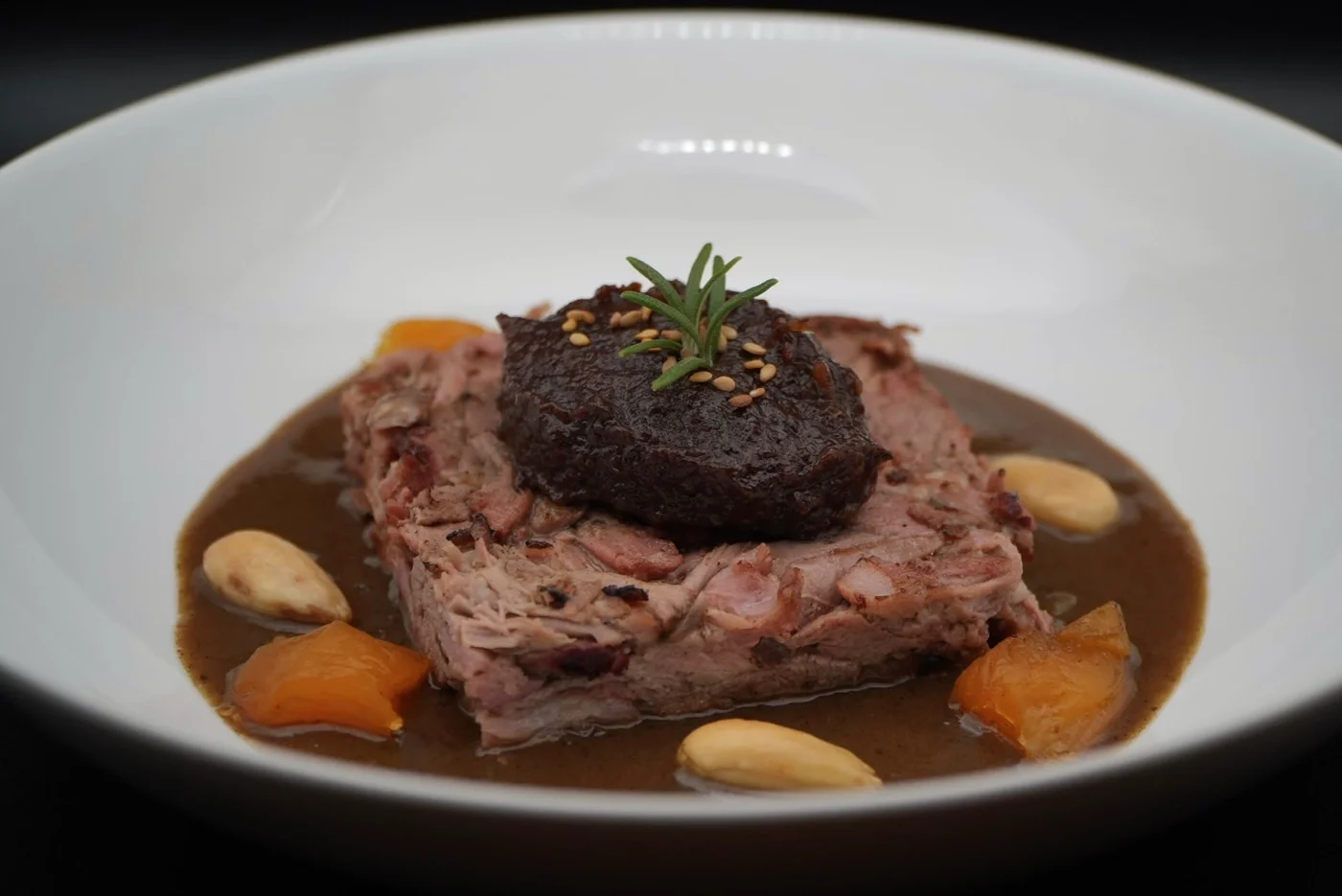 Slow-Cooked Lamb with Prune Chutney